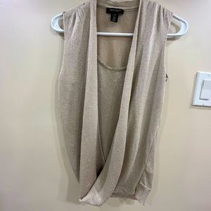 Shimmery, cream-coloured top